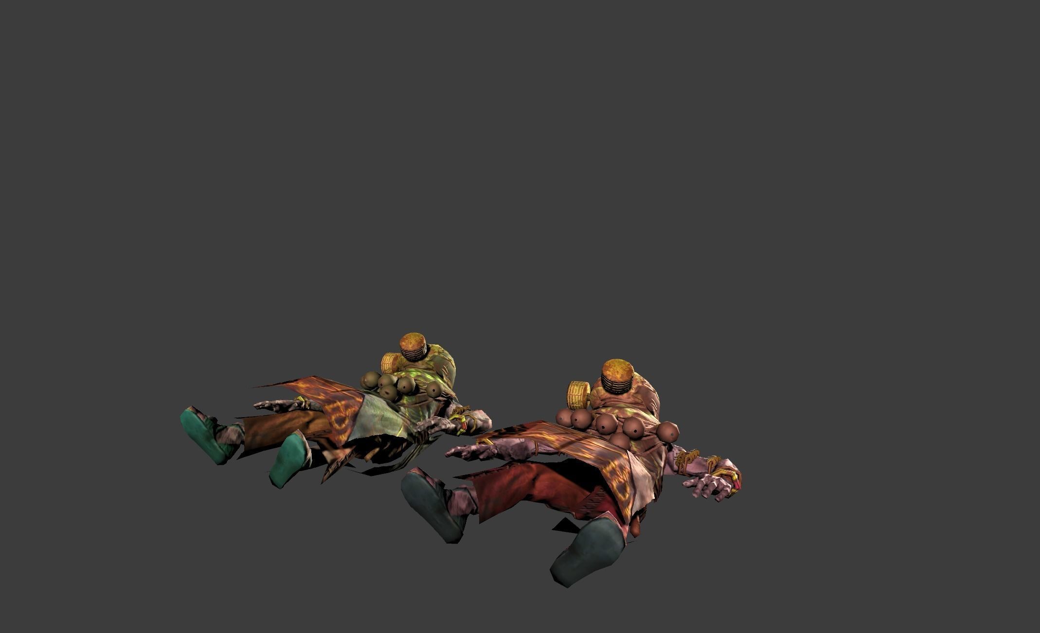 Mutant Troll Shaman Low-poly 3D model_9