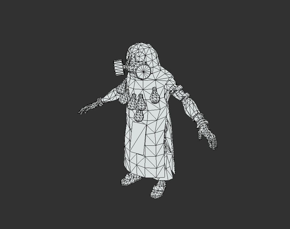 Mutant Troll Shaman Low-poly 3D model_5