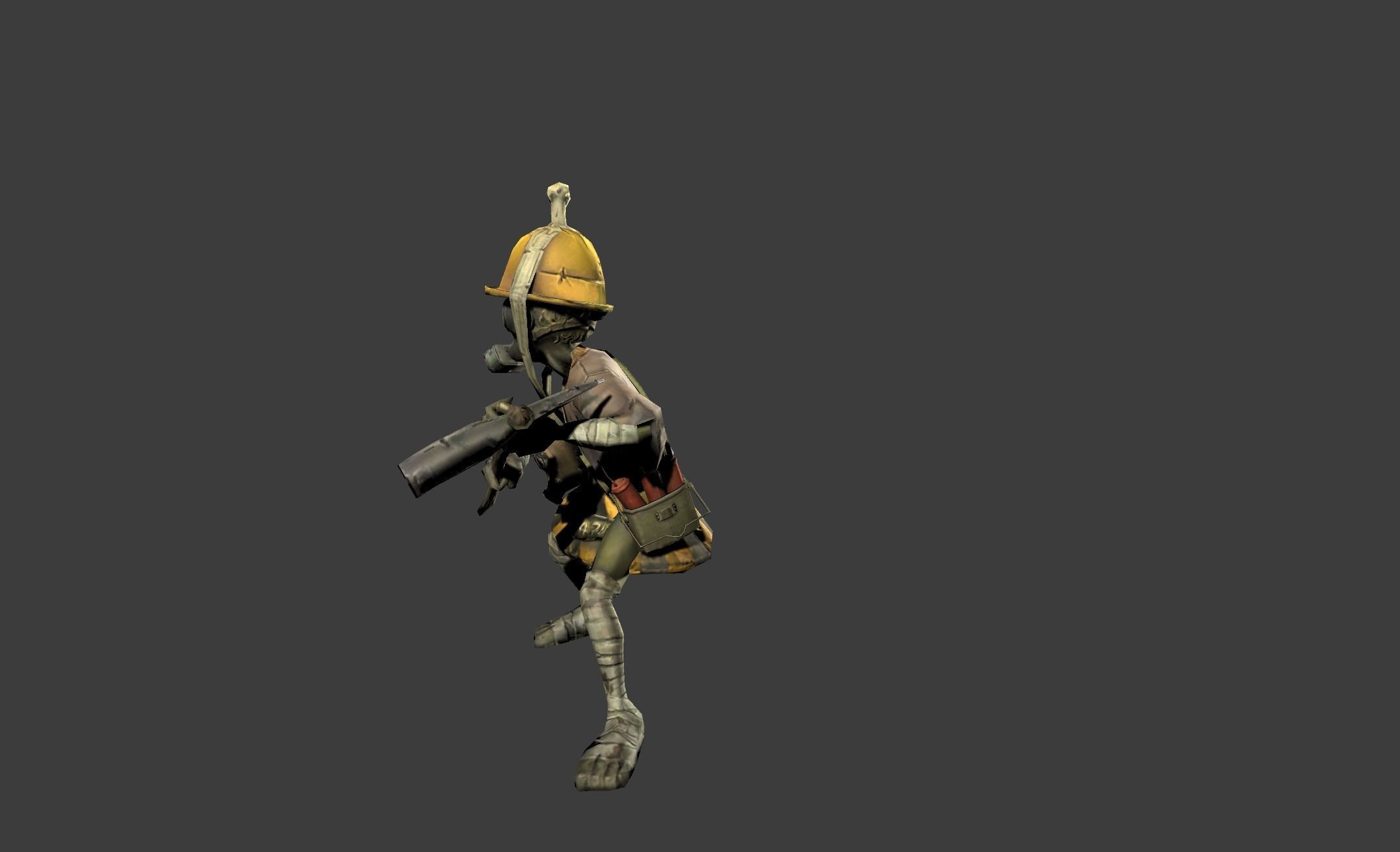 Mutant Troll Miner Low-poly 3D model_11