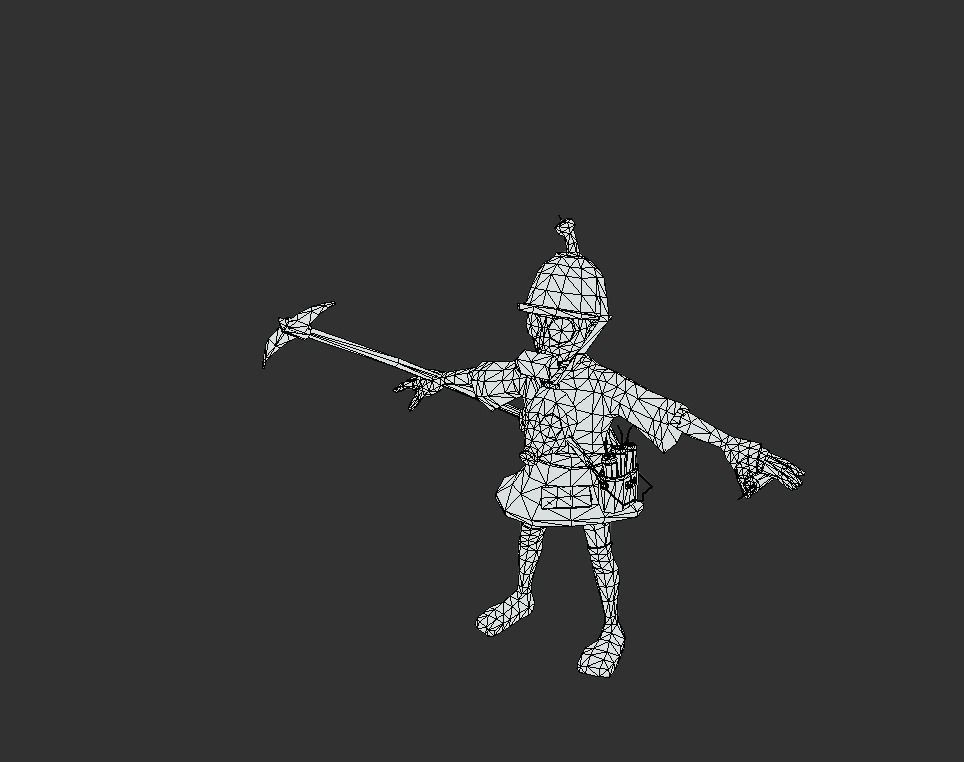 Mutant Troll Miner Low-poly 3D model_5