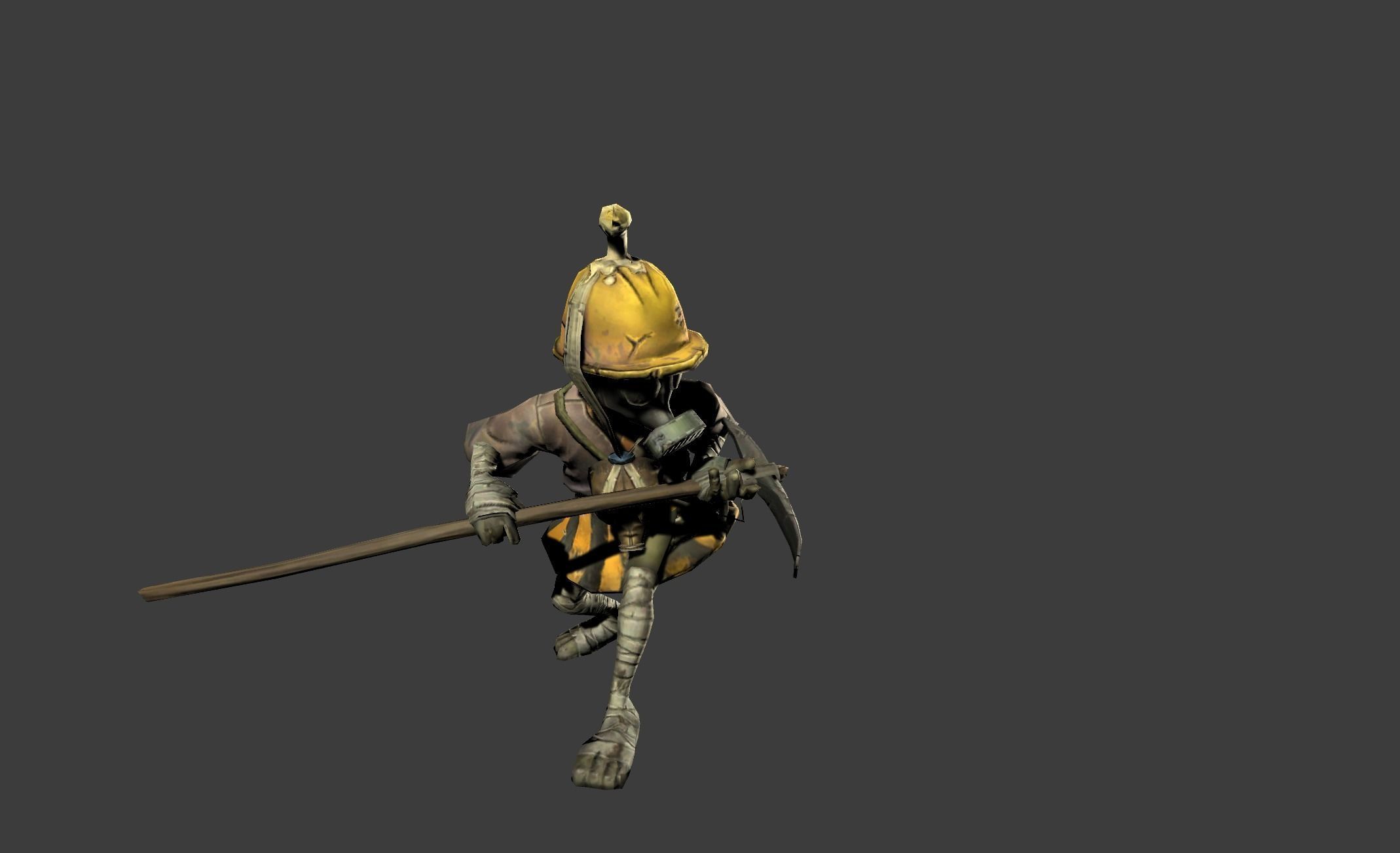 Mutant Troll Miner Low-poly 3D model_18