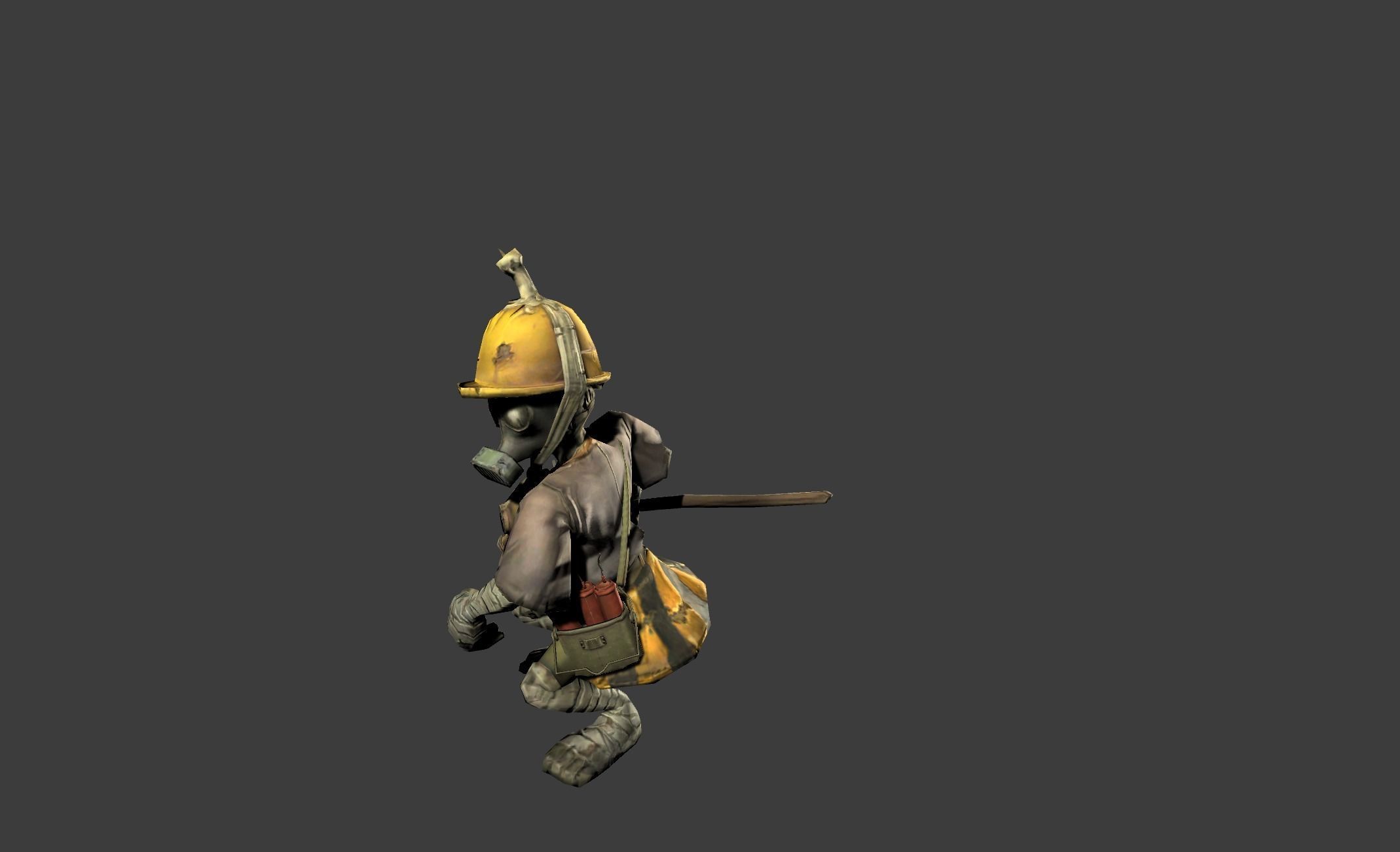 Mutant Troll Miner Low-poly 3D model_19