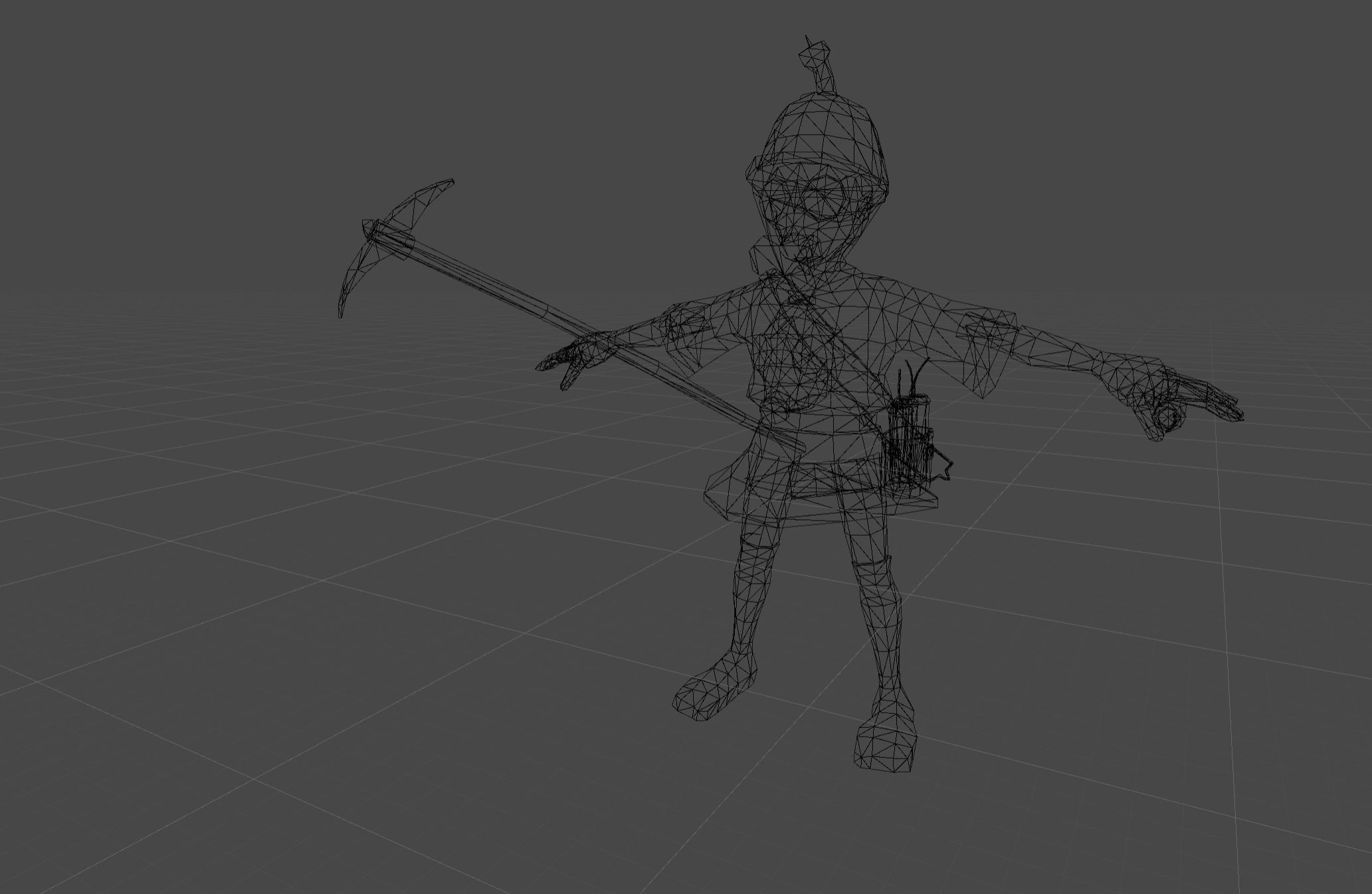 Mutant Troll Miner Low-poly 3D model_7