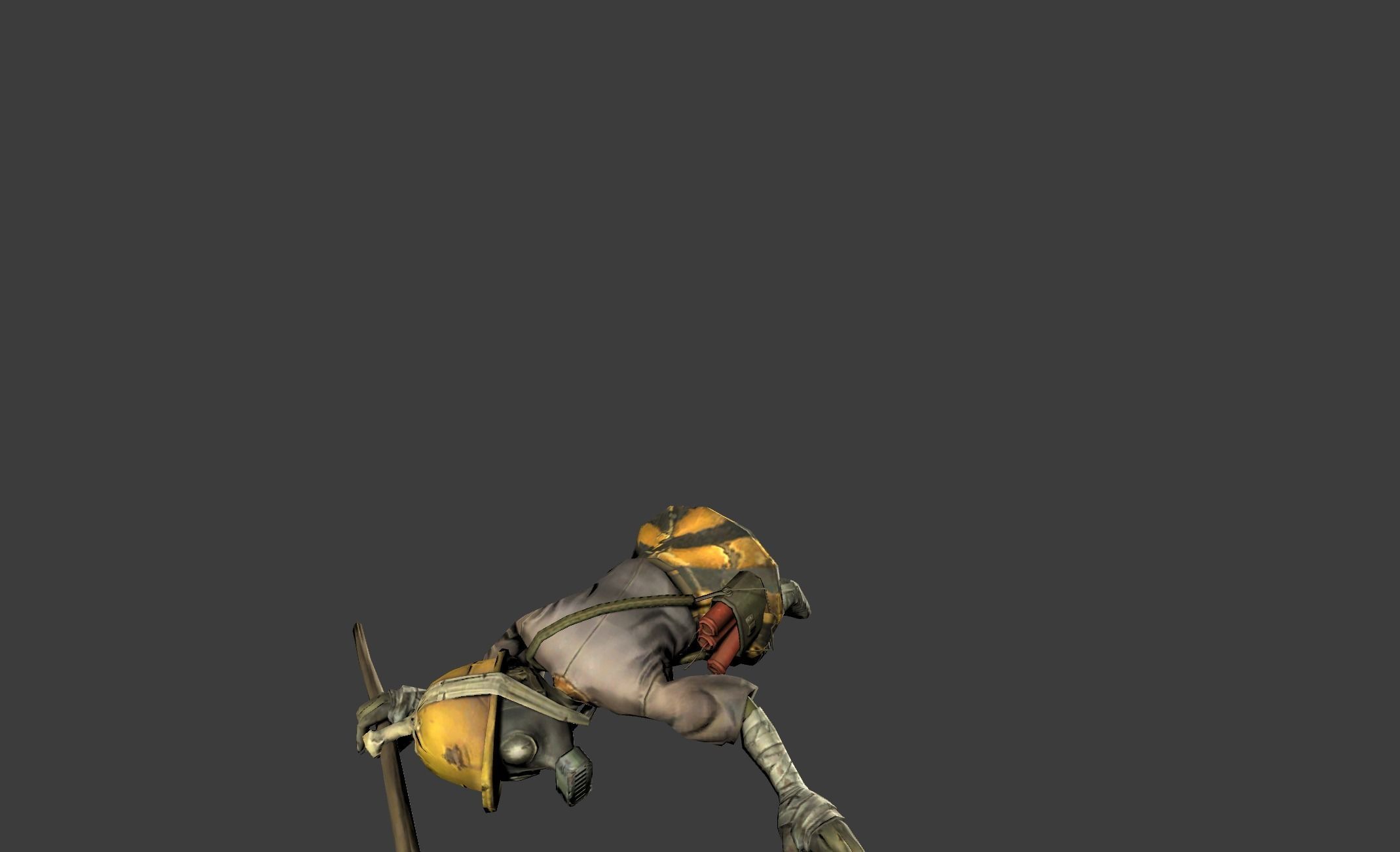 Mutant Troll Miner Low-poly 3D model_17