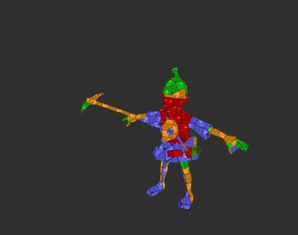 Mutant Troll Miner Low-poly 3D model_6