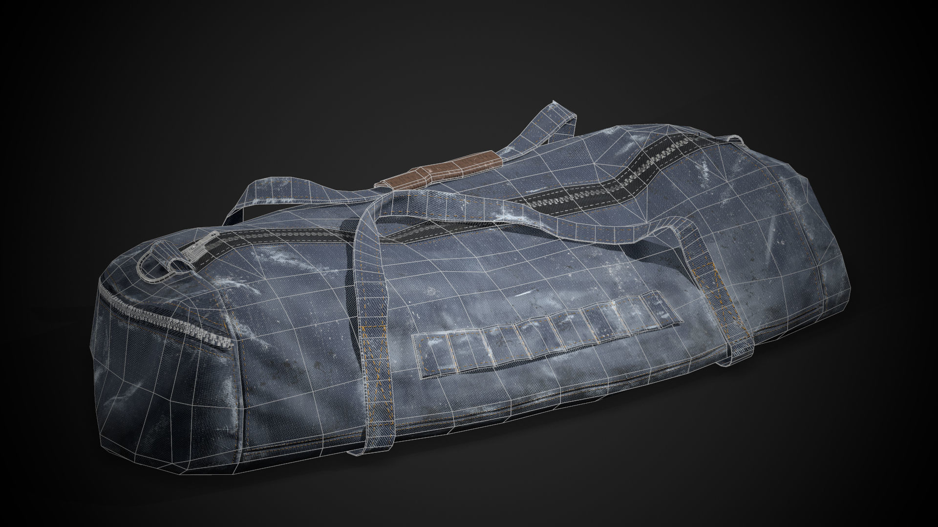 Realistic Duffle Bag - Game Ready Prop Low-poly 3D model_1