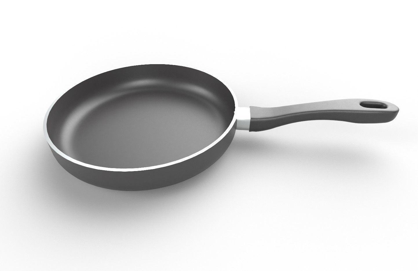 Frying Pan 01 Low-poly 3D model_7