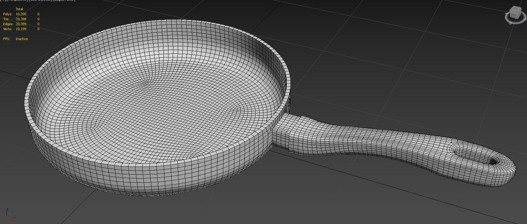 Frying Pan 01 Low-poly 3D model_13