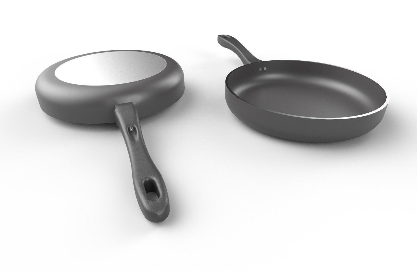 Frying Pan 01 Low-poly 3D model_5