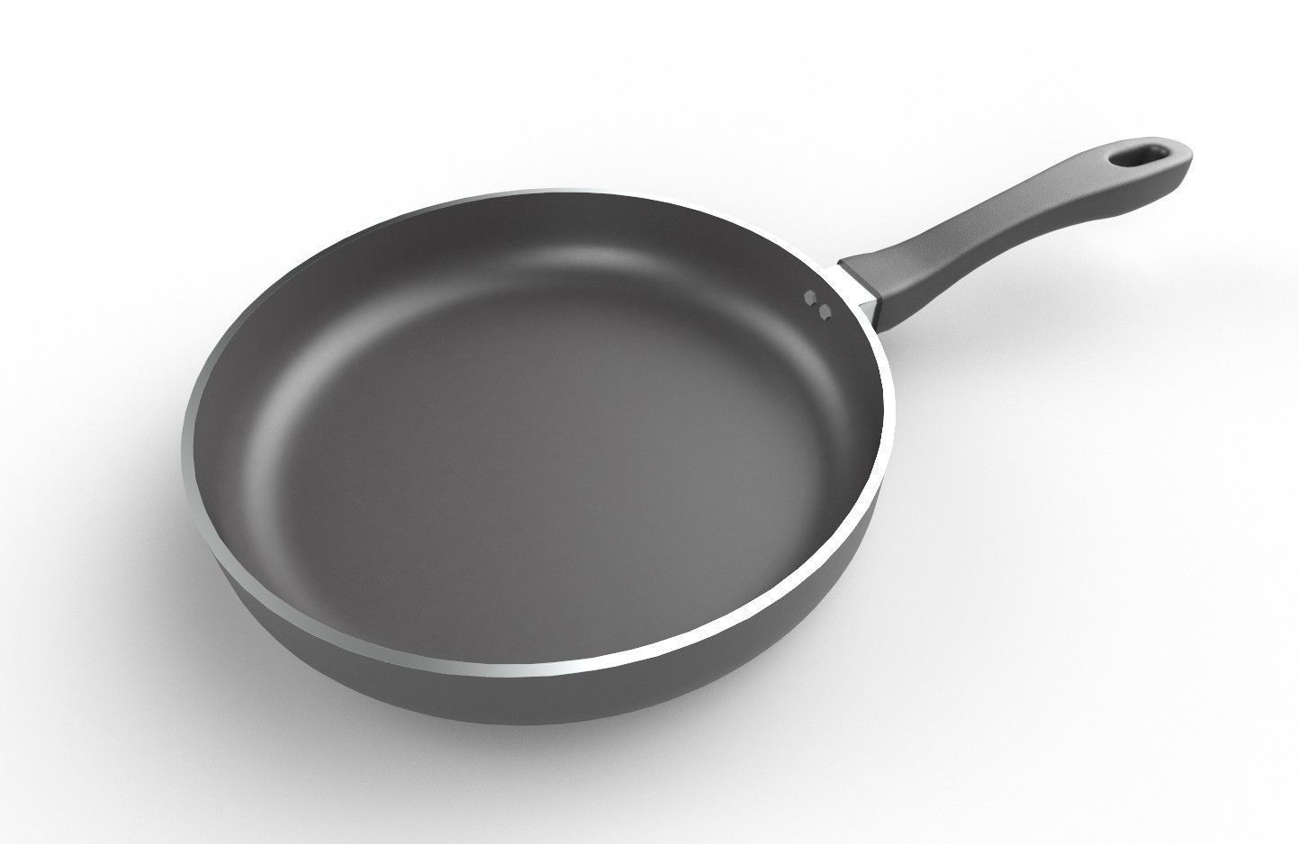 Frying Pan 01 Low-poly 3D model_6