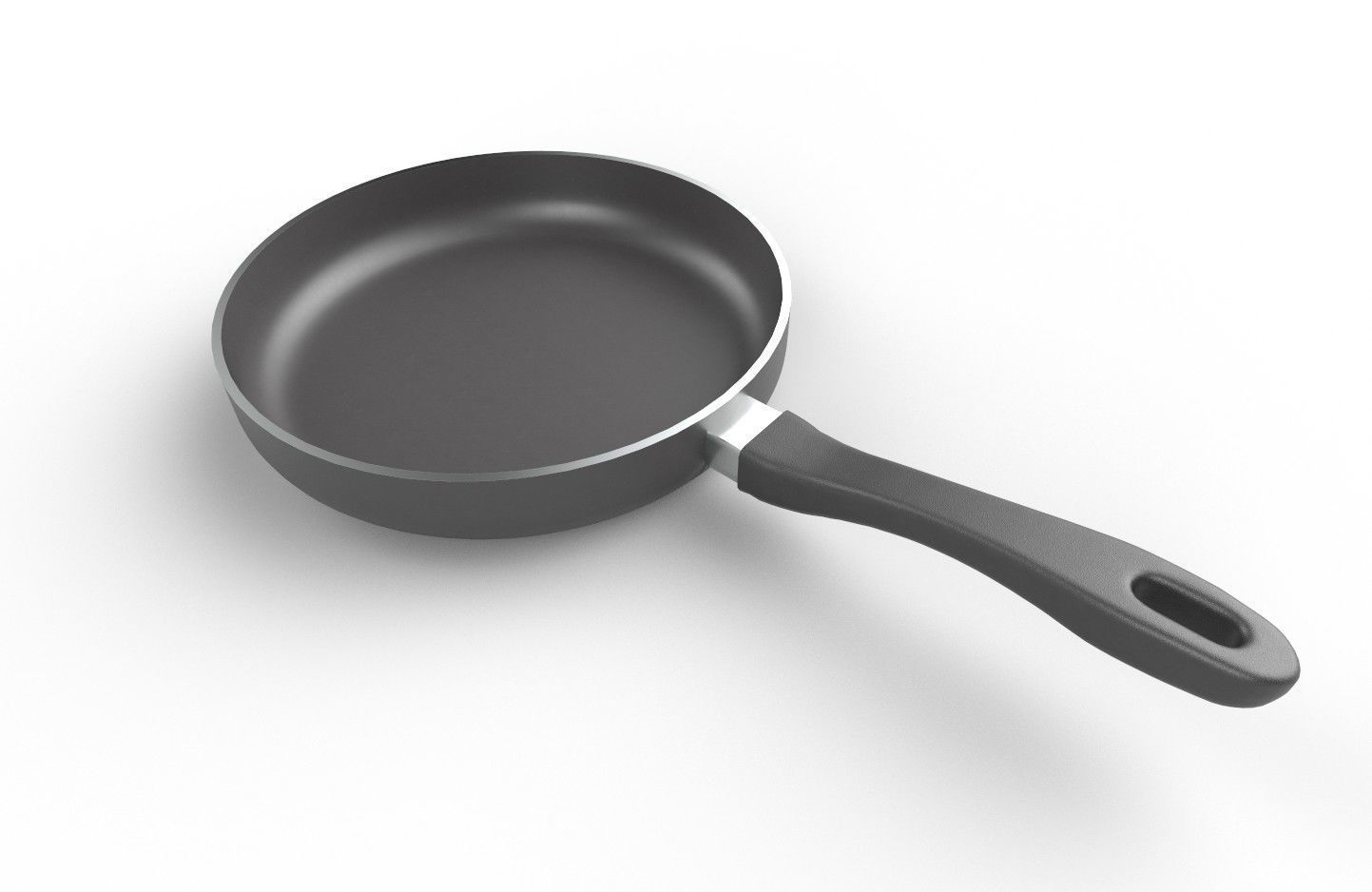 Frying Pan 01 Low-poly 3D model_8