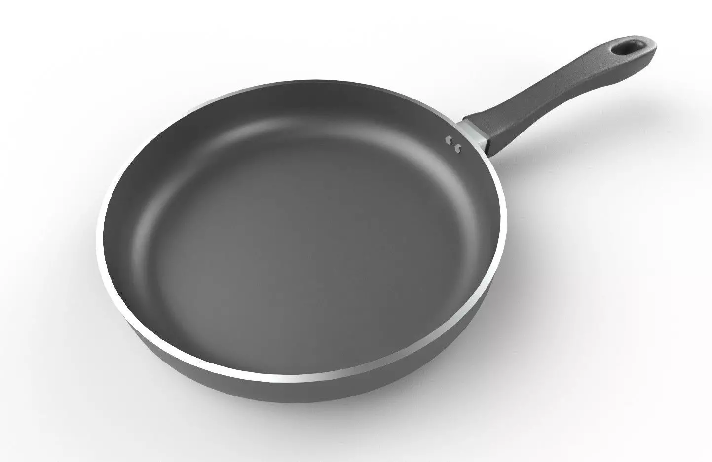 Frying Pan 01 Low-poly 3D model_0