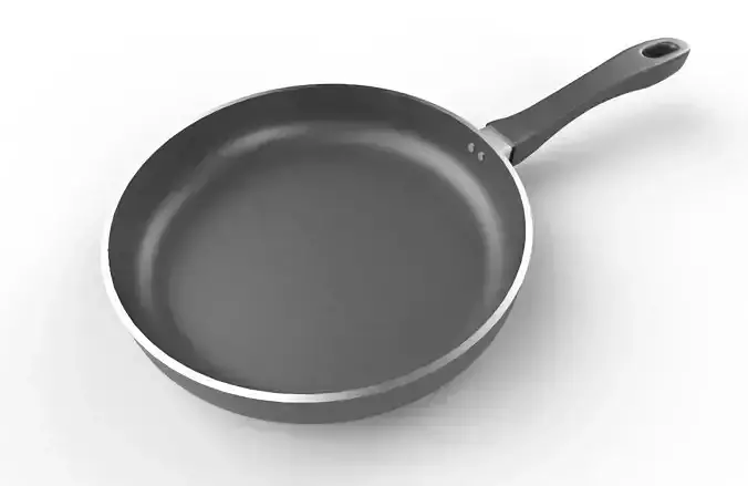 Frying Pan 01 Low-poly 3D model