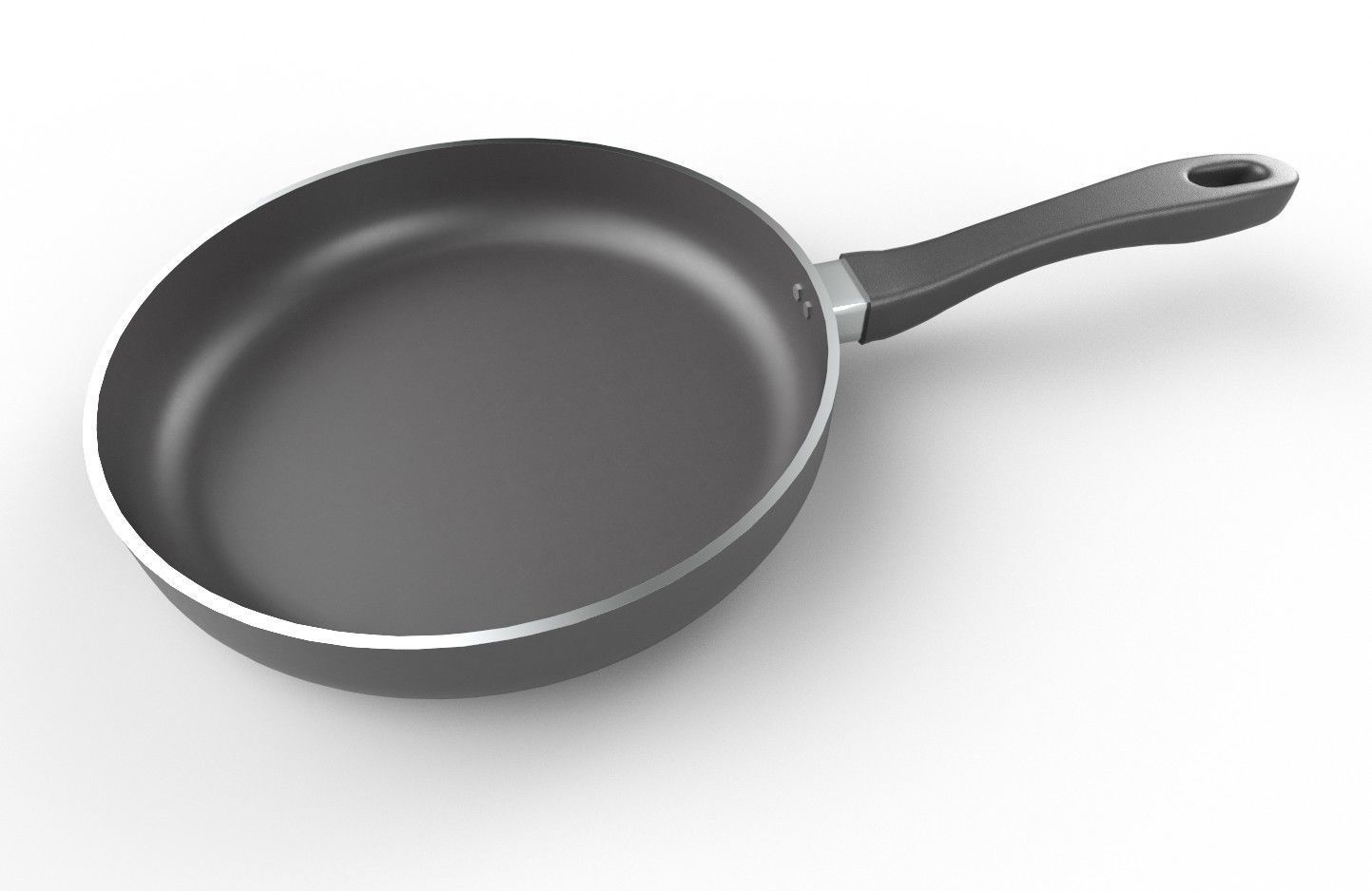 Frying Pan 01 Low-poly 3D model_1