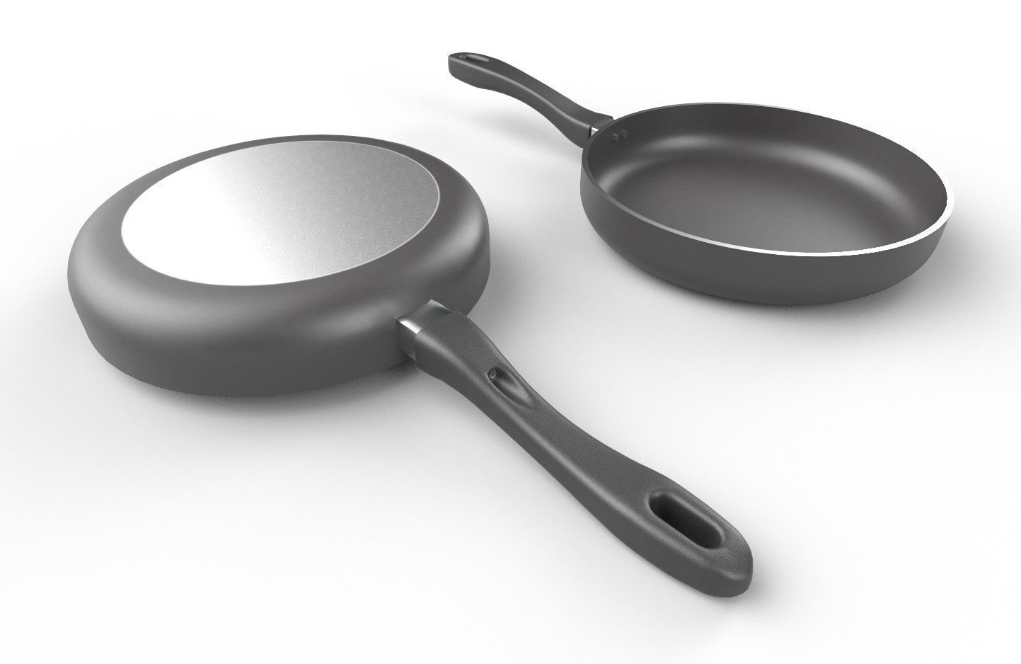 Frying Pan 01 Low-poly 3D model_4