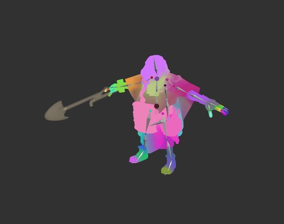Mutant Troll Worker Low-poly 3D model_3