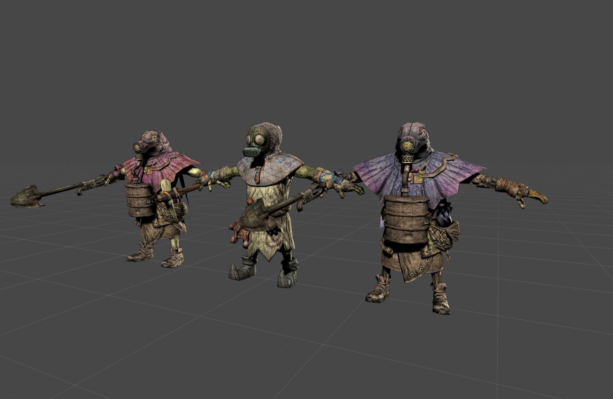 Mutant Troll Worker Low-poly 3D model_15