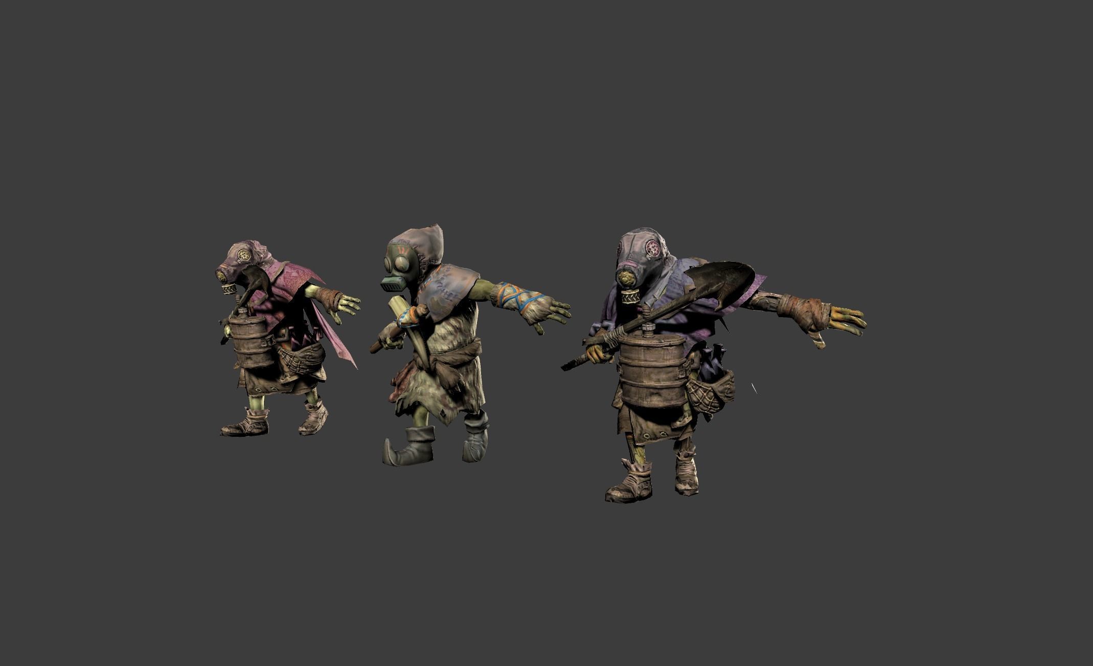 Mutant Troll Worker Low-poly 3D model_19