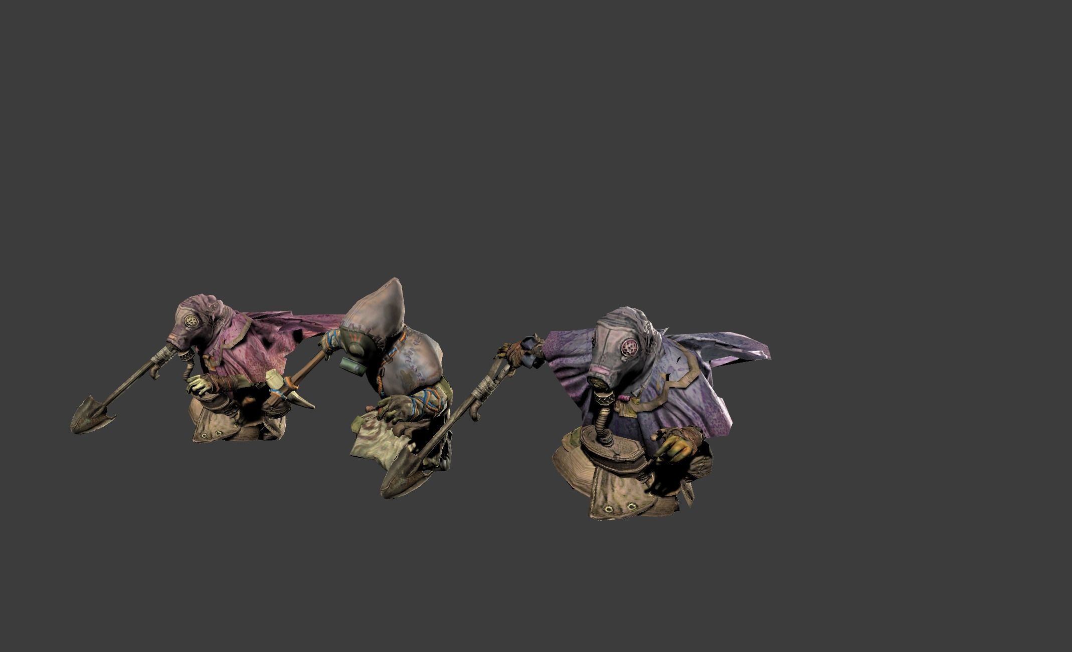 Mutant Troll Worker Low-poly 3D model_13