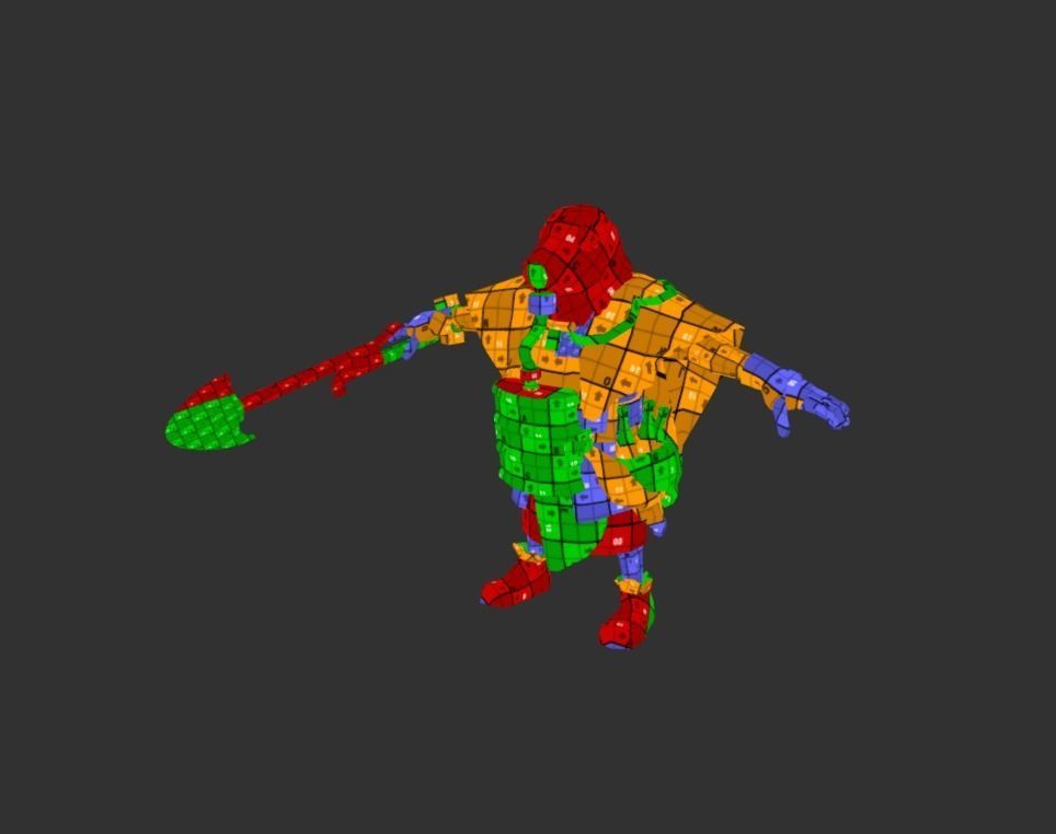 Mutant Troll Worker Low-poly 3D model_6