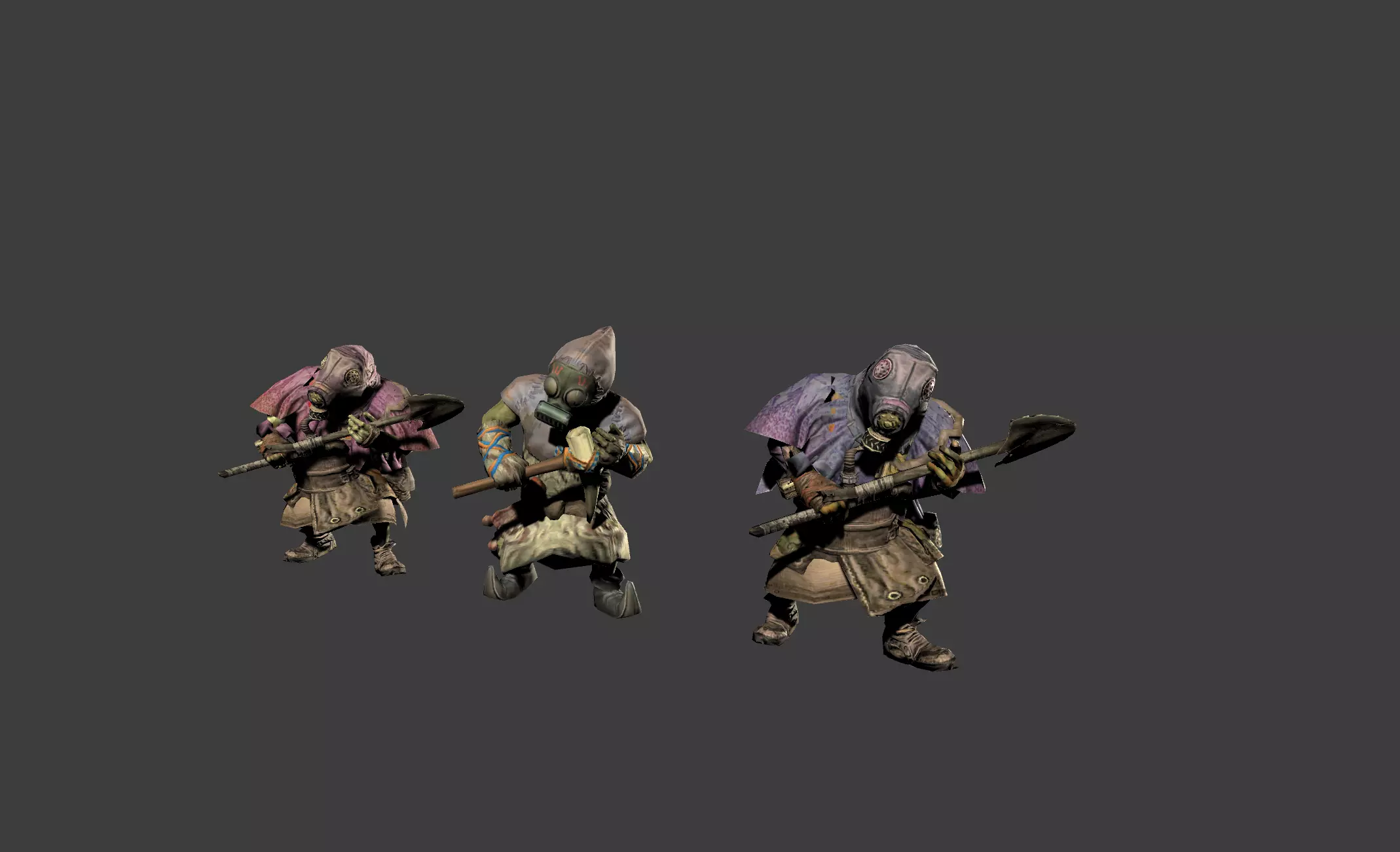 Mutant Troll Worker Low-poly 3D model_0