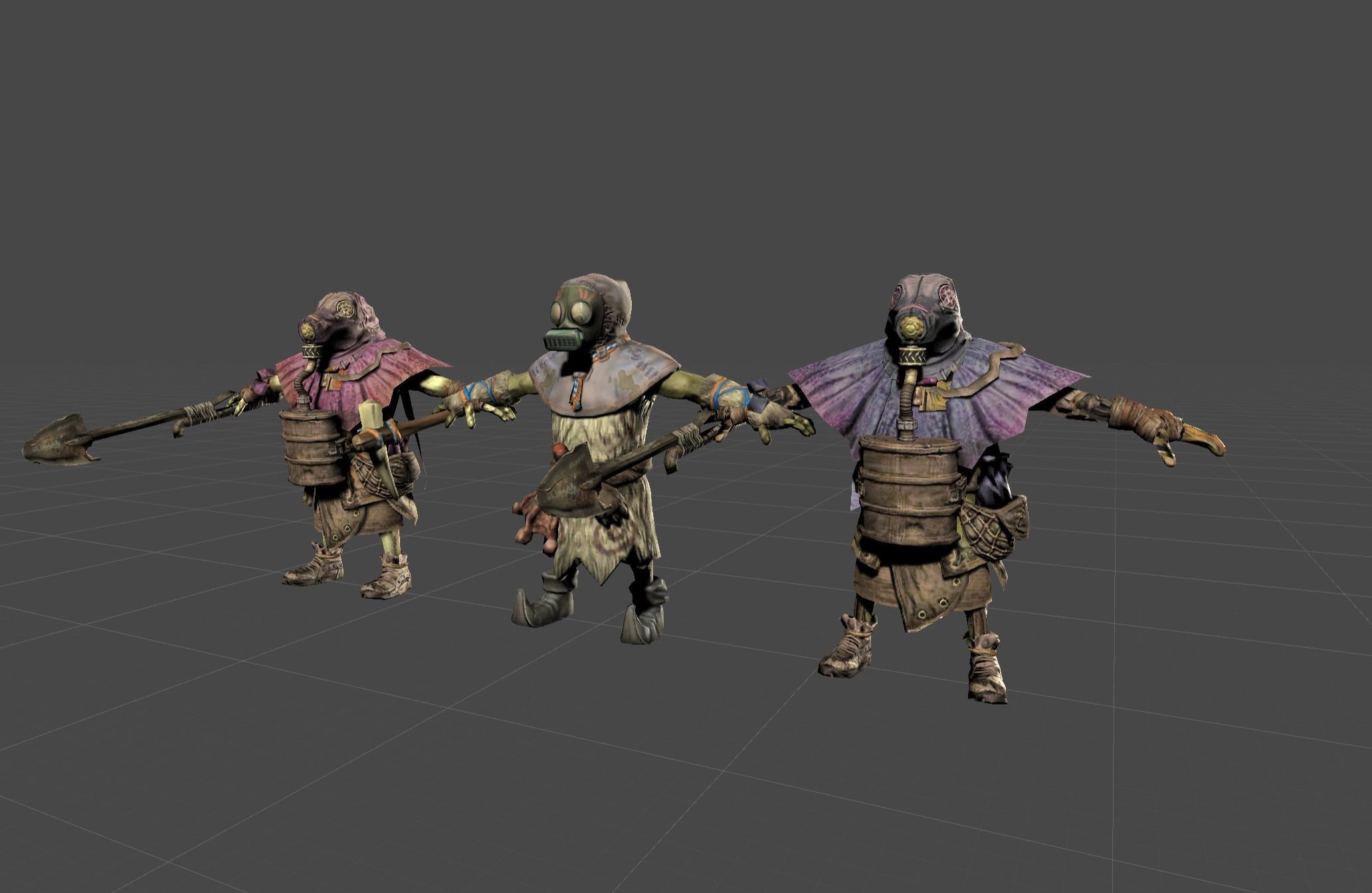 Mutant Troll Worker Low-poly 3D model_16