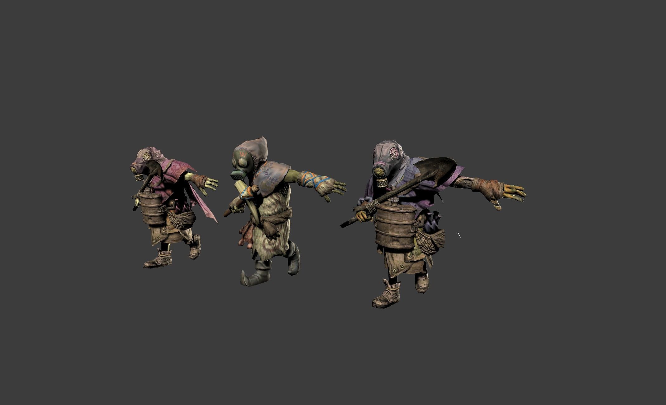 Mutant Troll Worker Low-poly 3D model_12