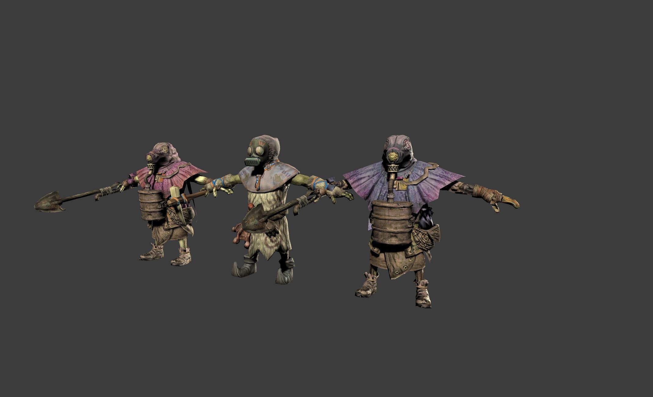 Mutant Troll Worker Low-poly 3D model_10