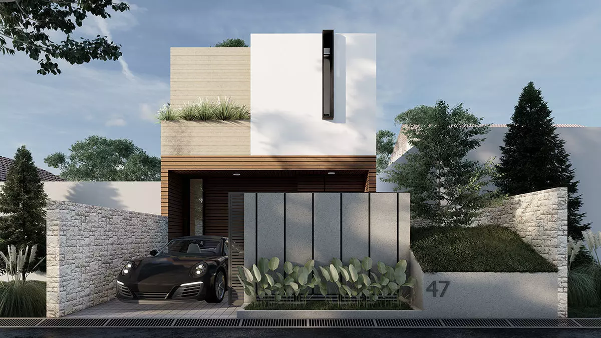 Facade Home Sweet Lumion  3D model_0