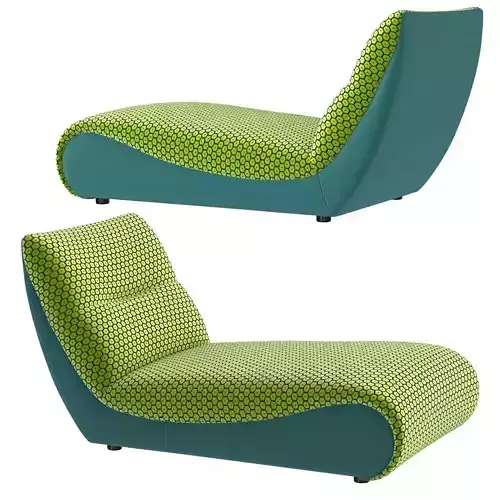 Roche Bobois TEMPS CALME OUTDOOR Fabric sun lounger