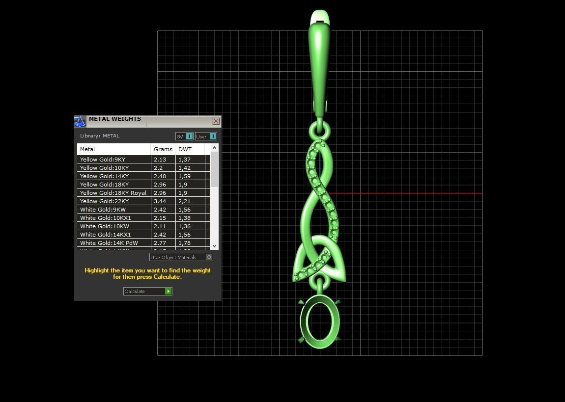 Earring Diamond and  sapphire 3D print model_4