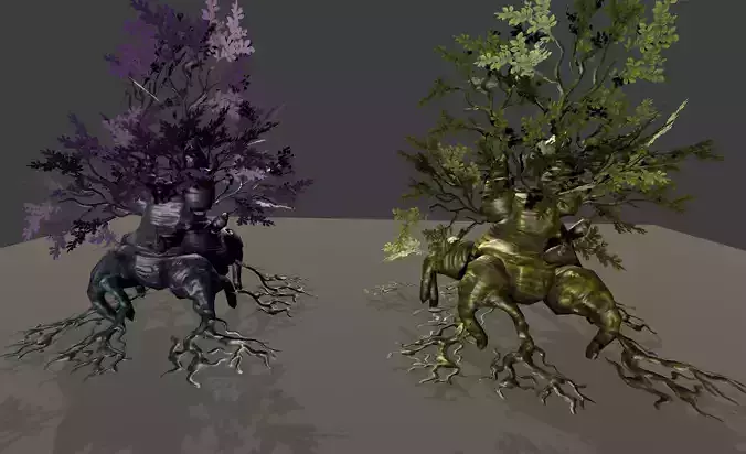 Tree Giant Myth Ent Low-poly 3D model
