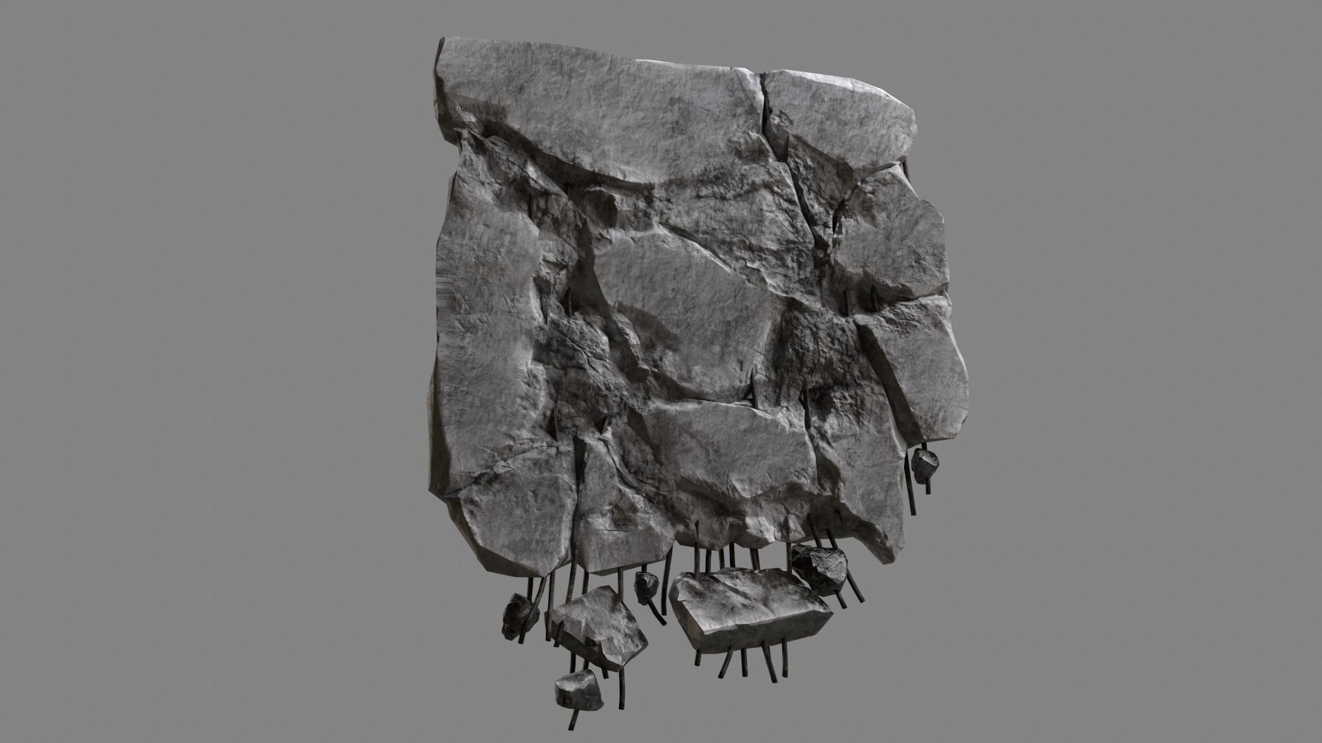 Concrete Debris 06 v2 Low-poly 3D model_2