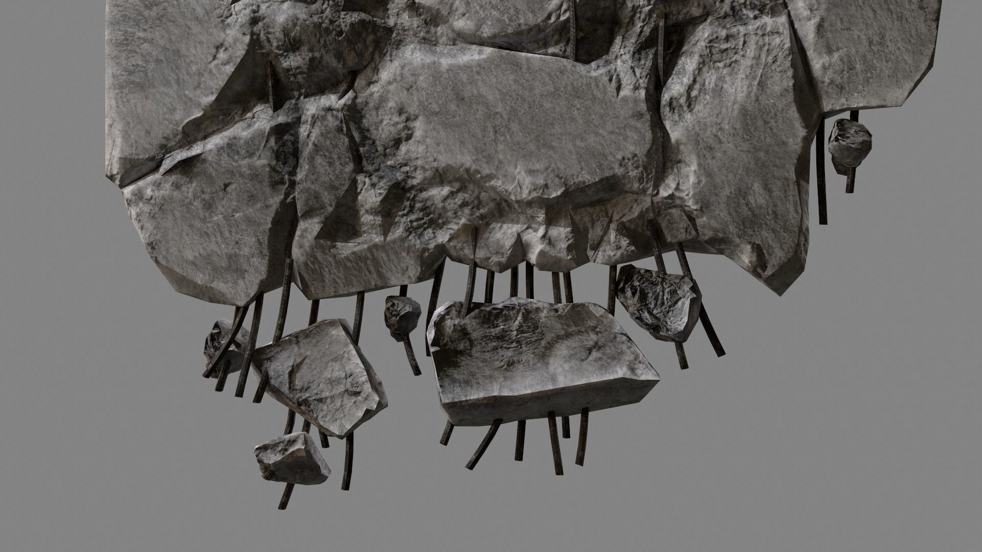 Concrete Debris 06 v2 Low-poly 3D model_5