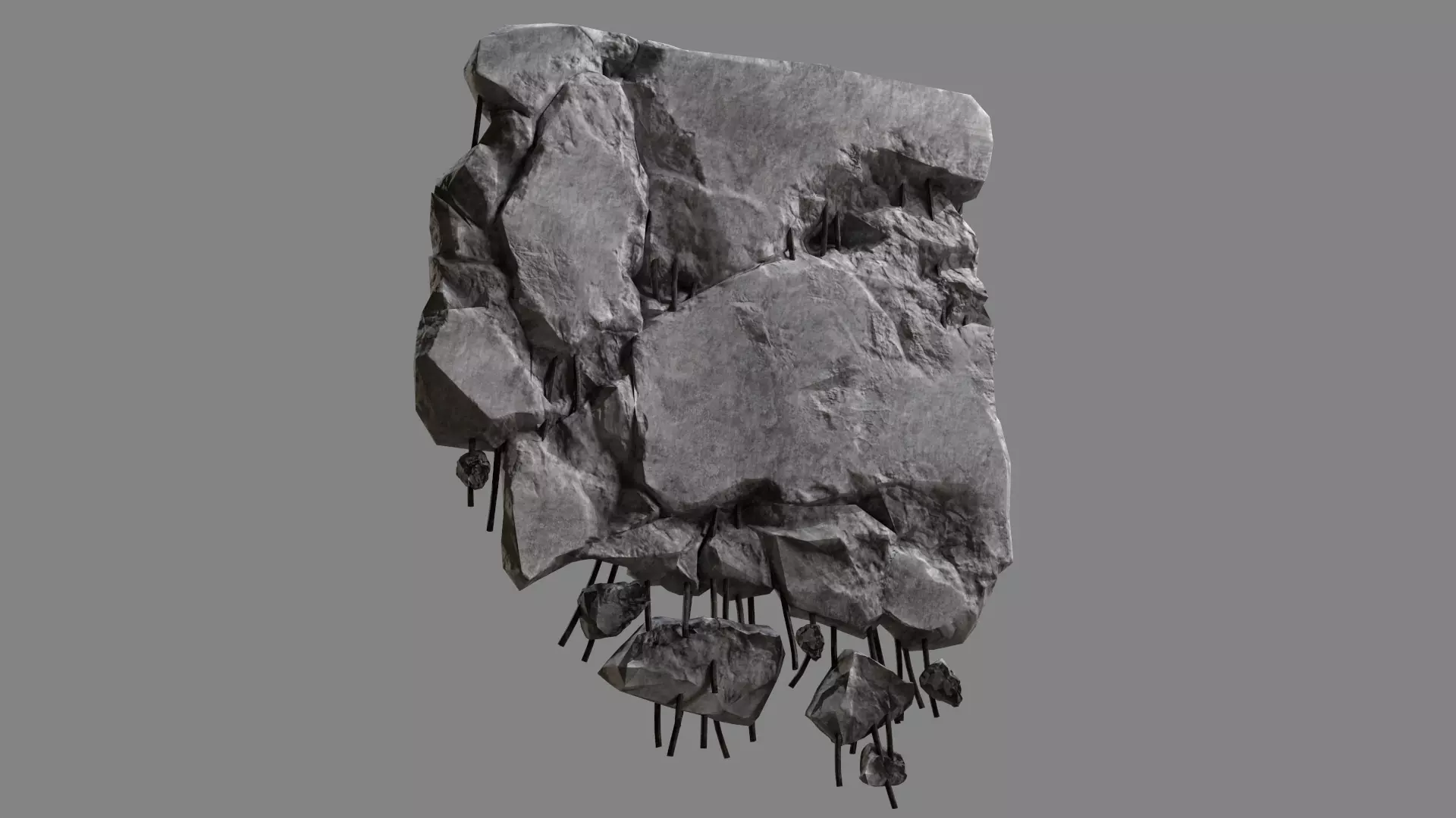 Concrete Debris 06 v2 Low-poly 3D model_0
