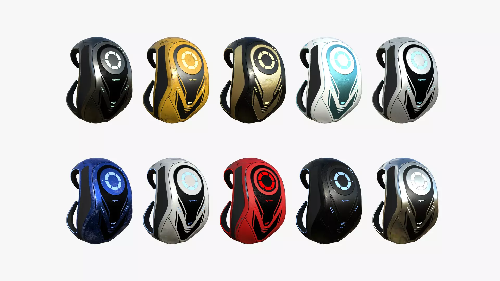 10 SciFi Backpack G Collection - Fashion Character Design _0