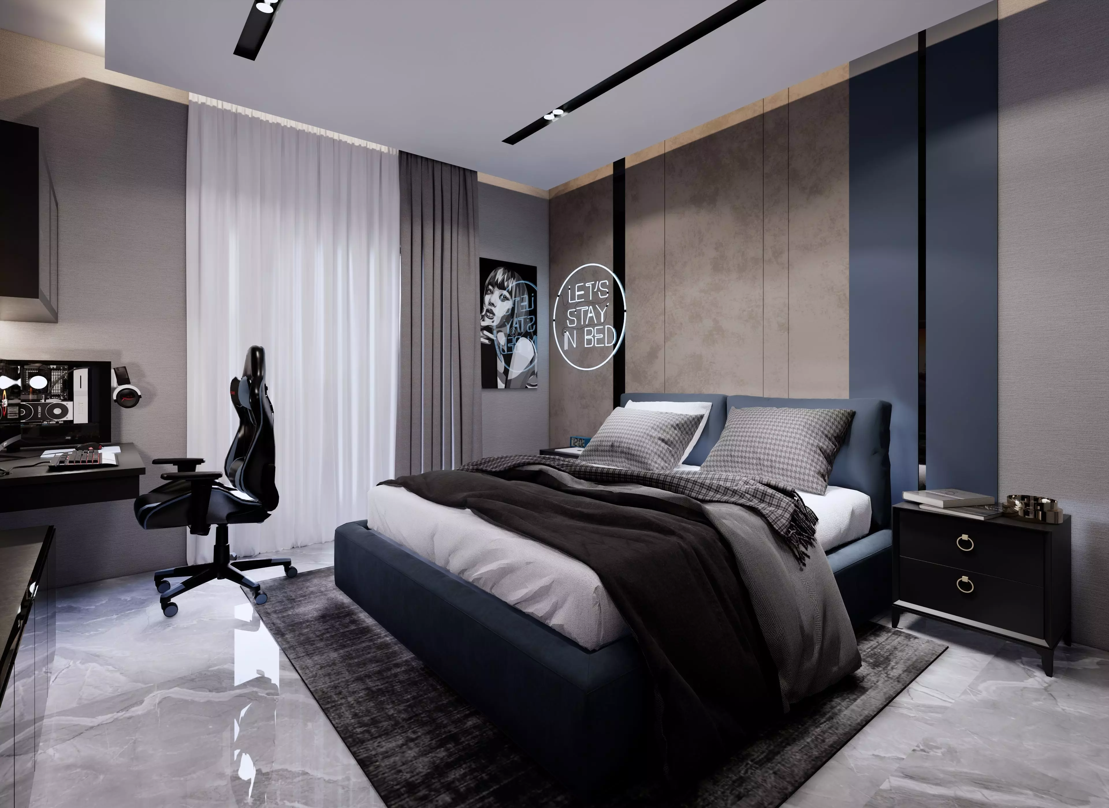 Bedroom Kids  3D model_0