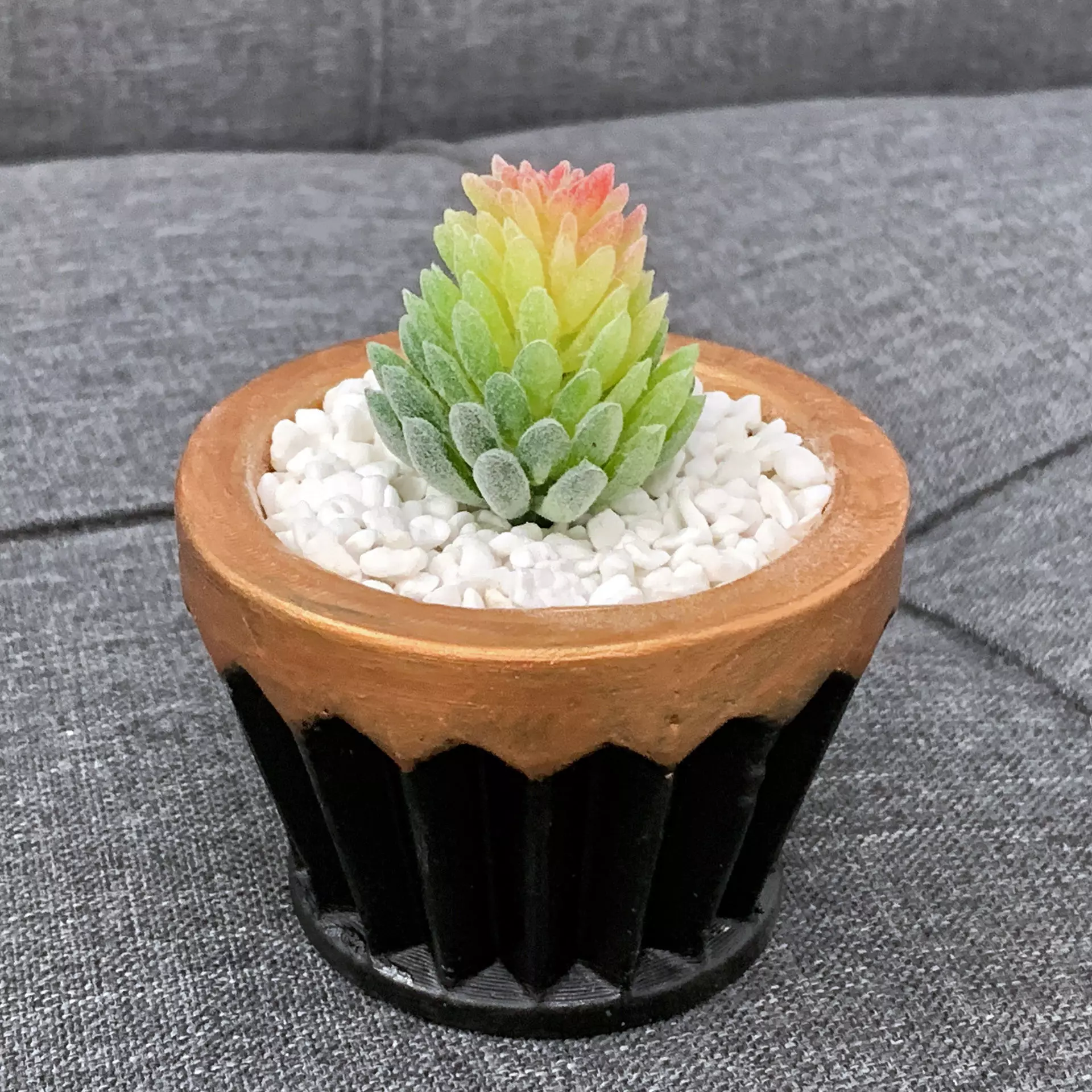Modern Geometric Planter Pot - 3D printed mold 3D print model_0