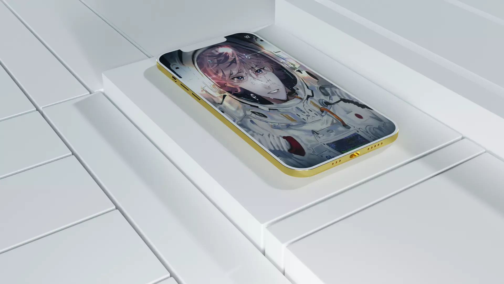 Iphone gold pro 3D model