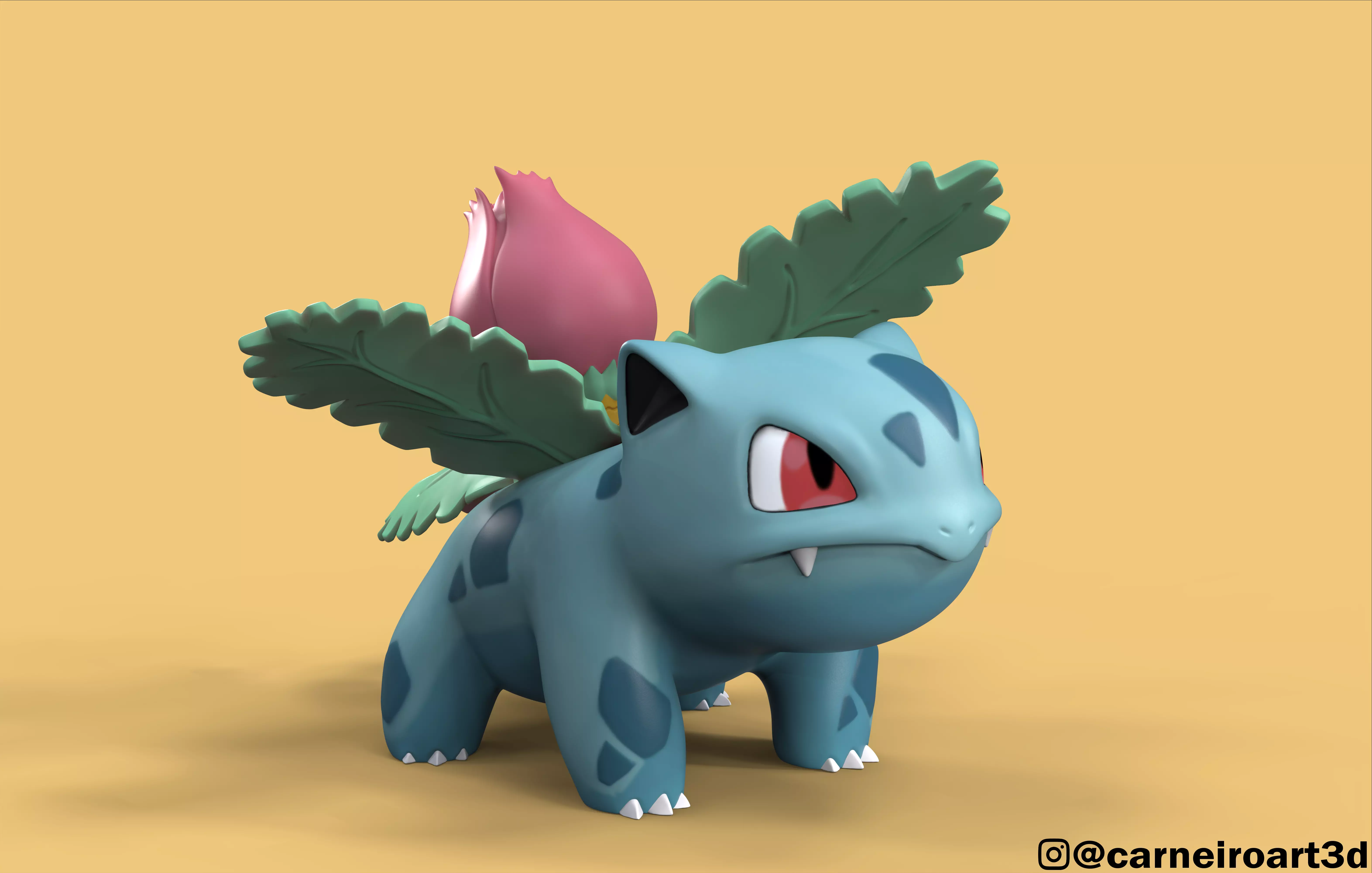 Ivysaur pokemon 3D model_0