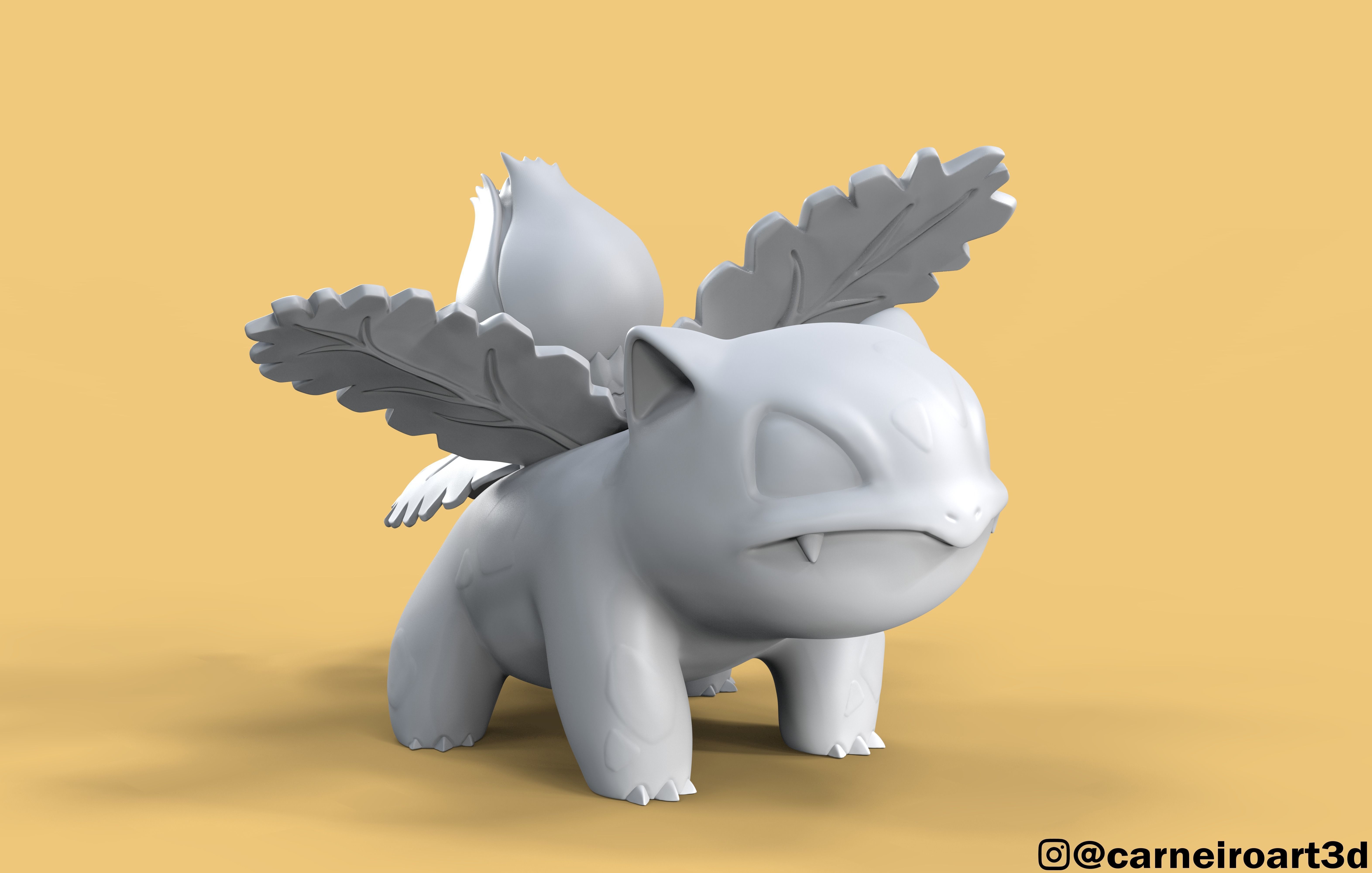 Ivysaur pokemon 3D model_5