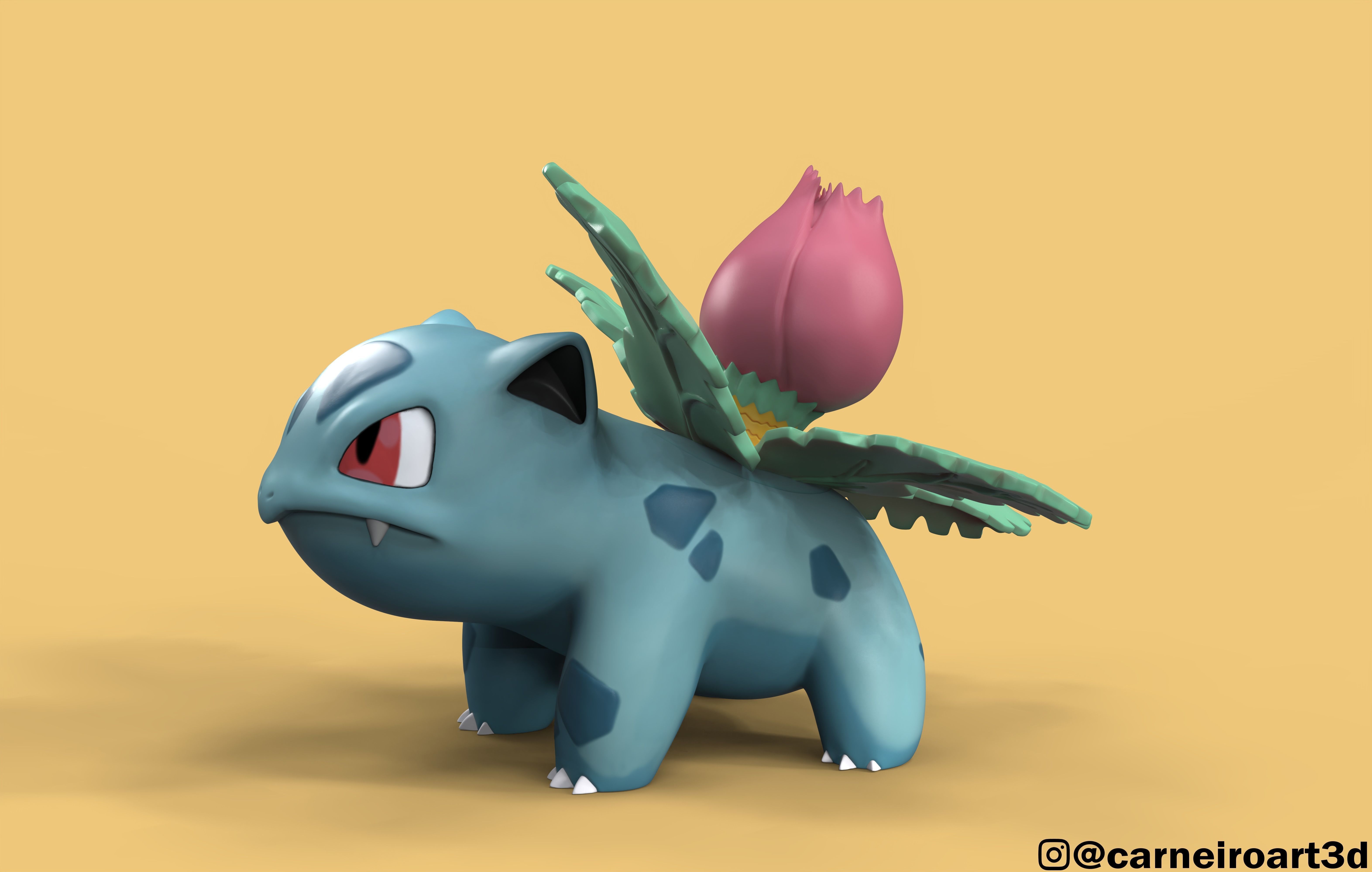 Ivysaur pokemon 3D model_2