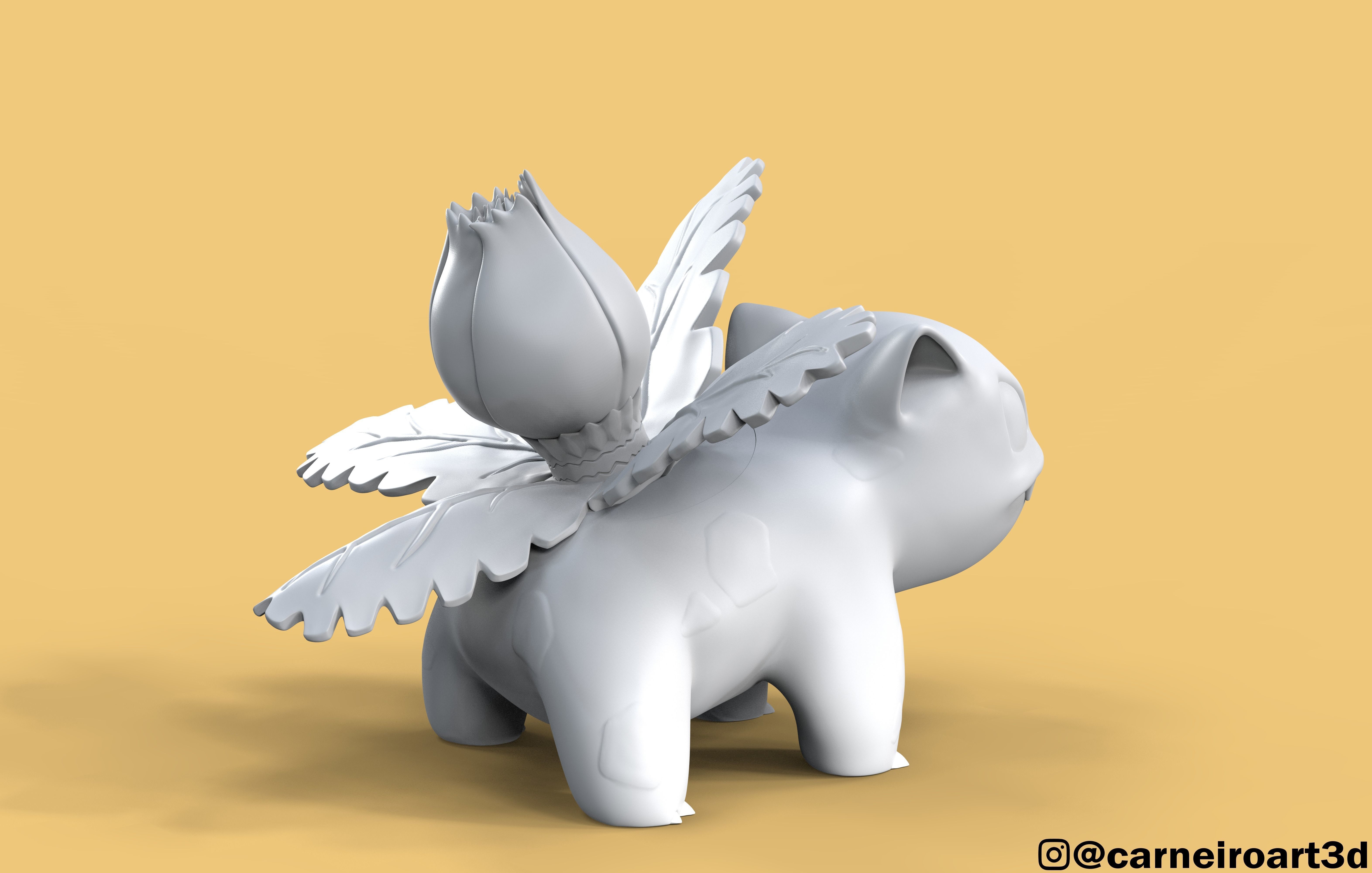 Ivysaur pokemon 3D model_8