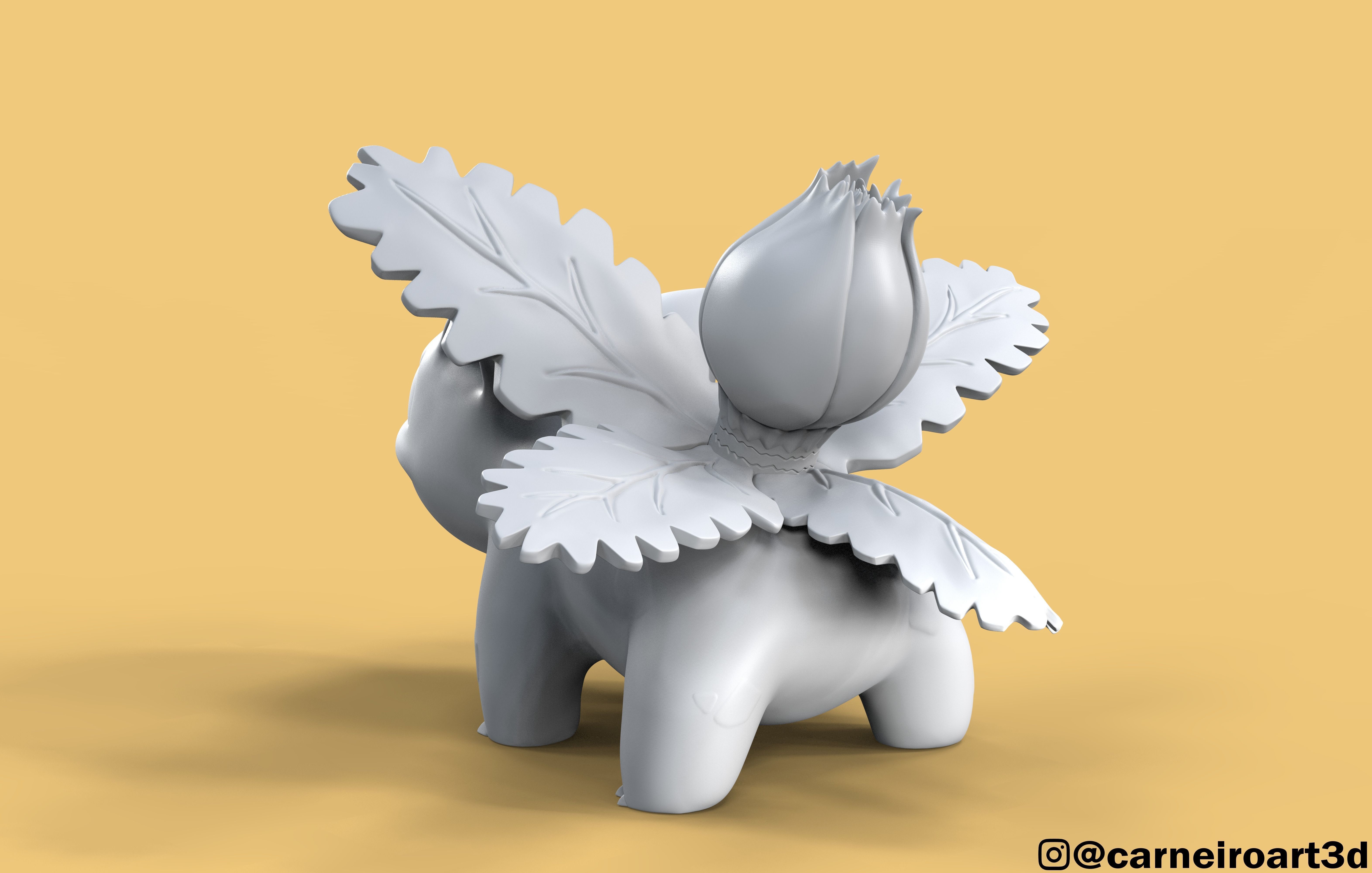 Ivysaur pokemon 3D model_9