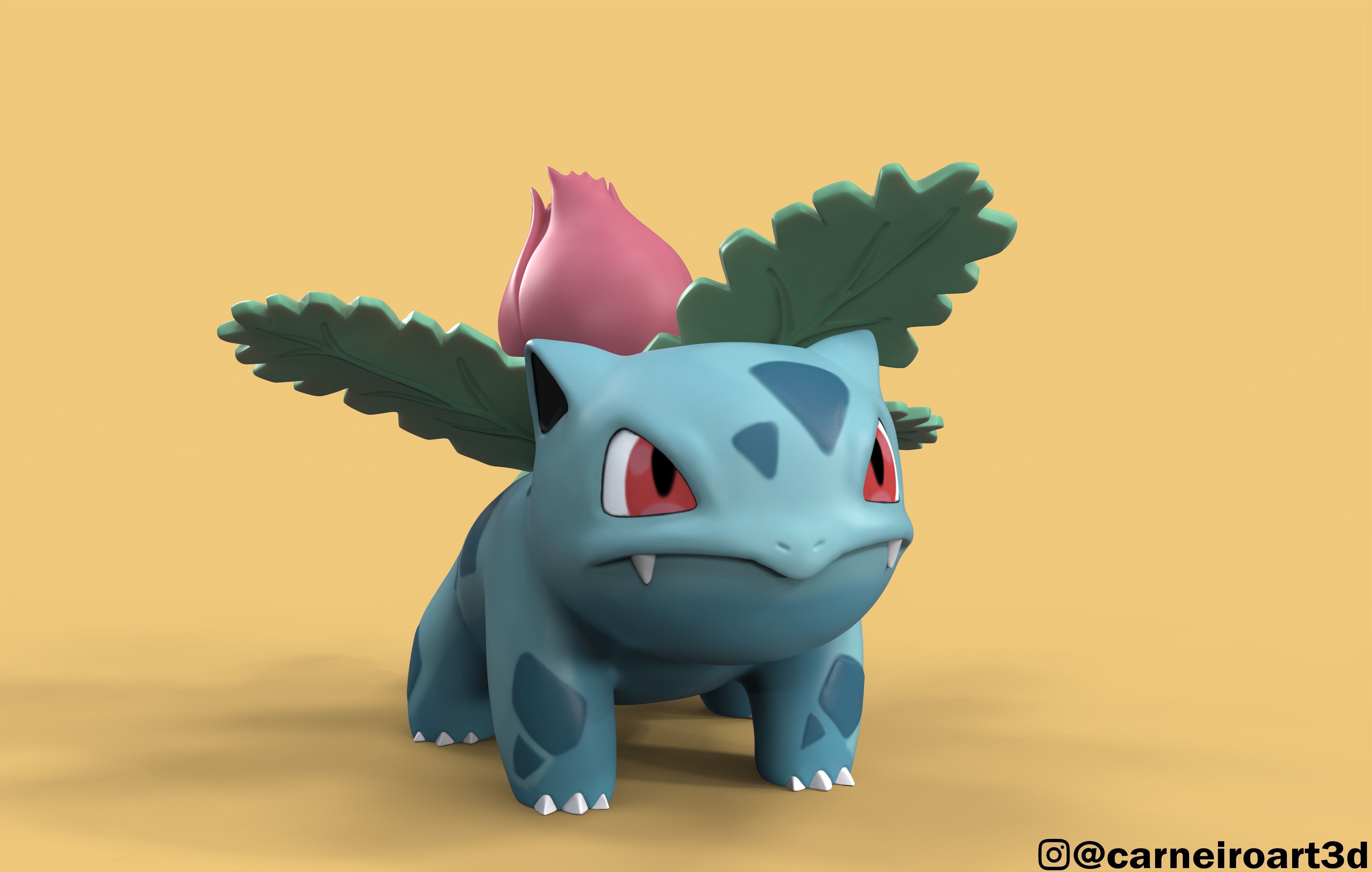 Ivysaur pokemon 3D model_1
