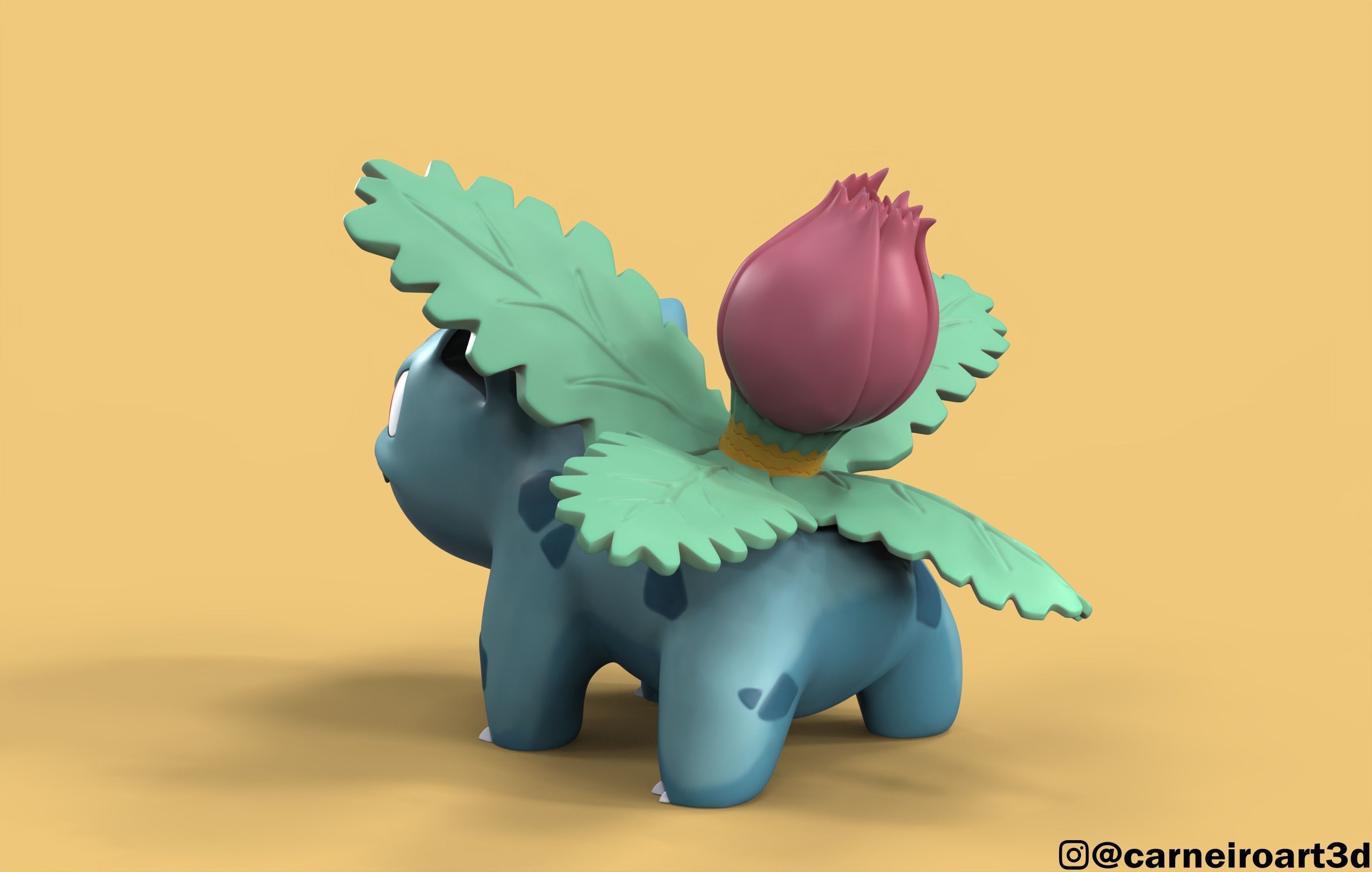 Ivysaur pokemon 3D model_3