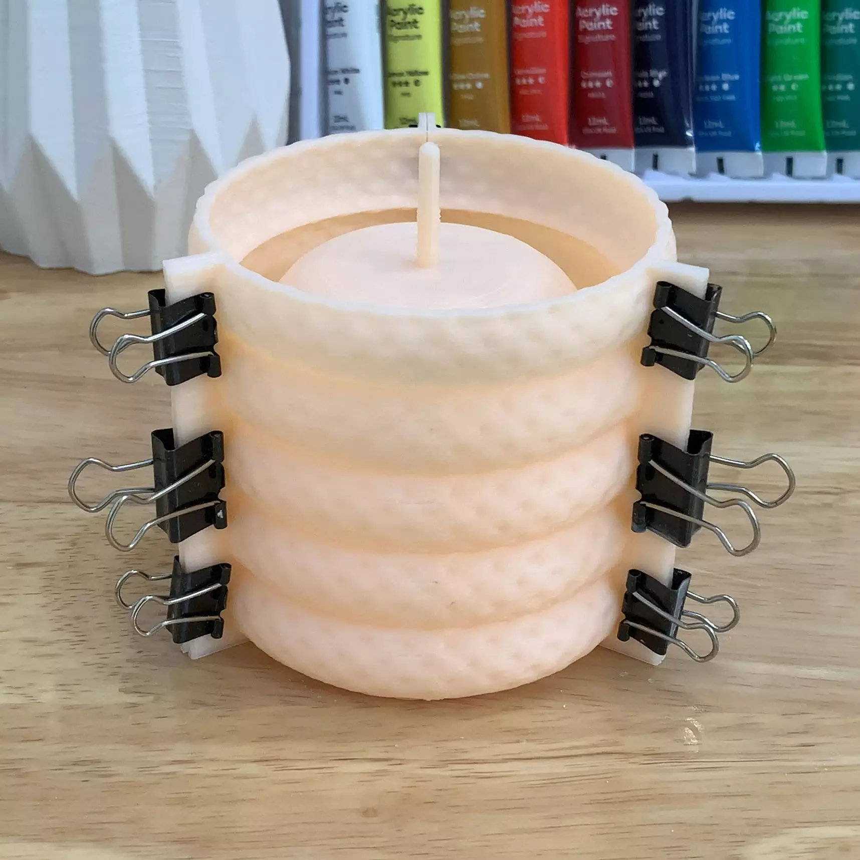 eometric Donut Pot with drainage - 3D print mold 3D print model_0