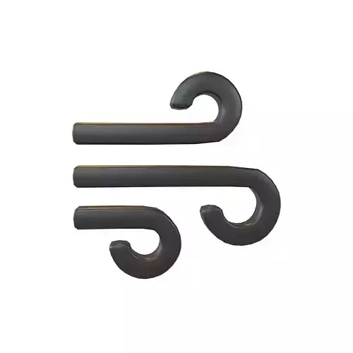 Air Symbol v1 001 Low-poly 3D model