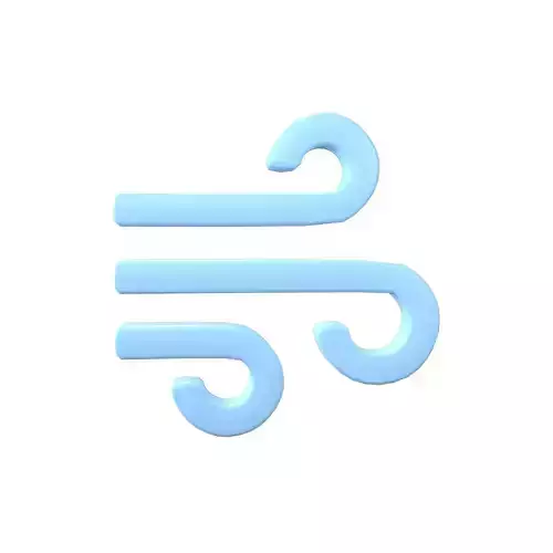 Air Symbol v1 003 Low-poly 3D model