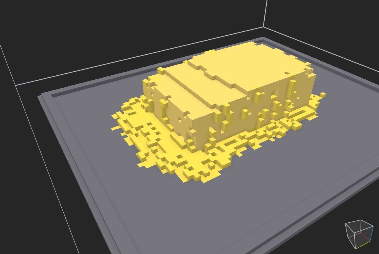 melted butter on a tray Low-poly 3D model_15